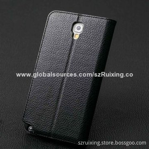 Genuine Leather Mobile Phone Cases for Samgsung Galaxy Note 3 Lite, Elegant Style